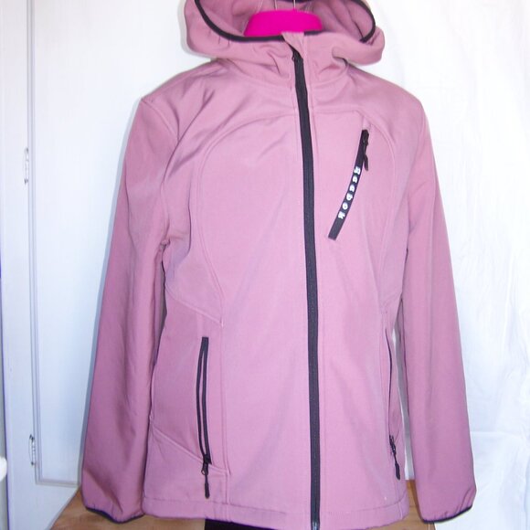 Reebok NWT Outerwear Fleece-Lined Jacket - Dusty Rose Sz S - Picture 5 of 15